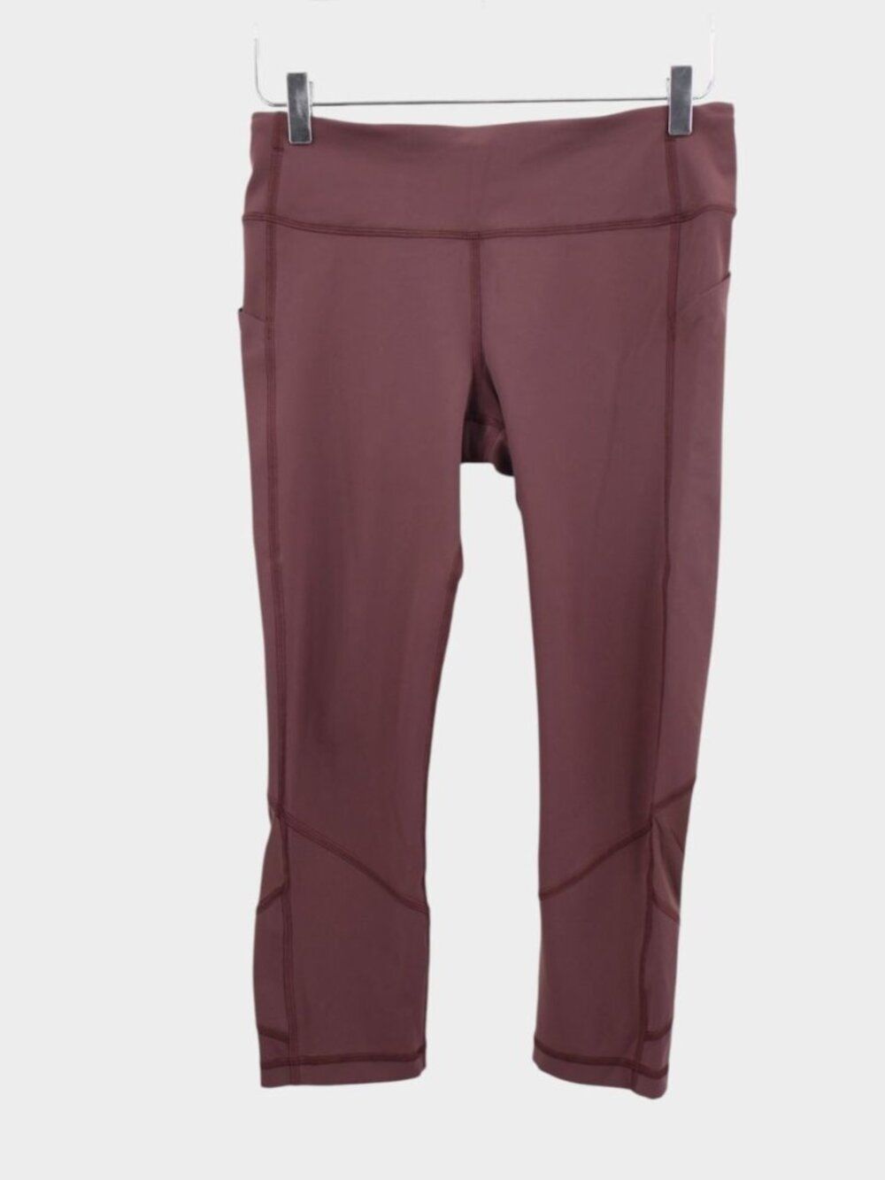Lululemon Pace Rival Crop 22" Pants Womens 8 Cherry Cola Capri Leggings